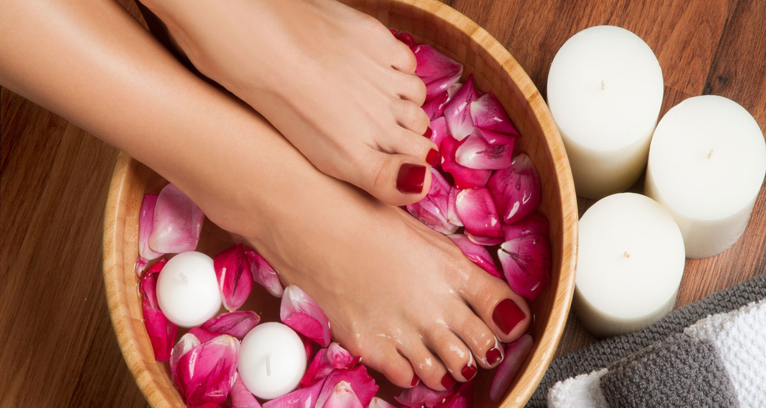 Luxury pedicure spa treatment